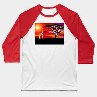 African Acacia Tree Baseball T-Shirt